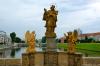 CZ: Pisek (Okres Pisek) > Barockstatue des Nepomuk auf der Kamenny Most CZ: Pisek (Okres Pisek) > Barockstatue des Nepomuk auf der Kamenny Most