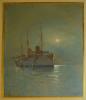 GR:Korfu>Achilleion>2. Raum>Gemälde der Yacht Hohenzollern