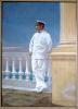 GR:Korfu>Achilleion>2. Raum>Gemälde Kaiser Wilhelm auf der Terrasse des Achilleions