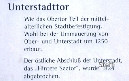 Beschreibung Unterstadttor Meersburg