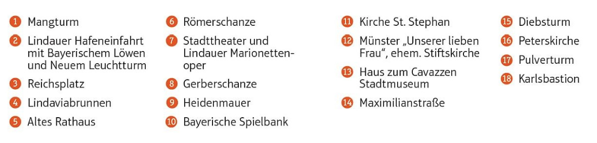 Lindau>Stadtplan>Legende