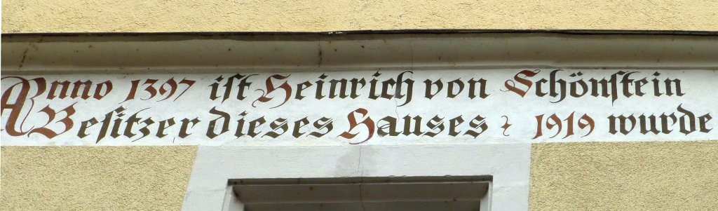 Lindau>In der Grub>Schlechter Bräu>Hausinschrift