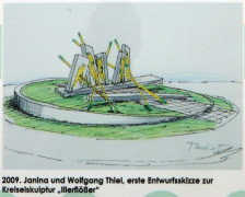 Kreisverkehr bei Aitrach
