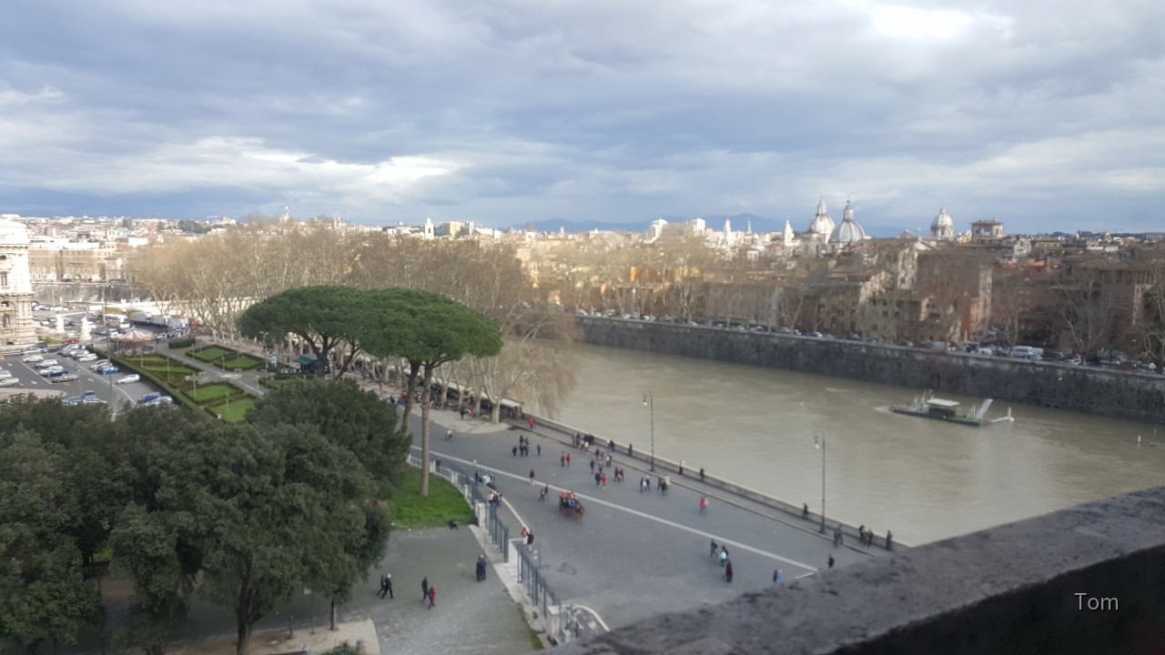 Blick zum Tiber