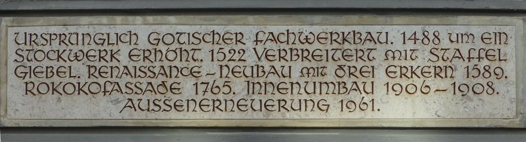 Memmingen>Rathaus>Inschrift