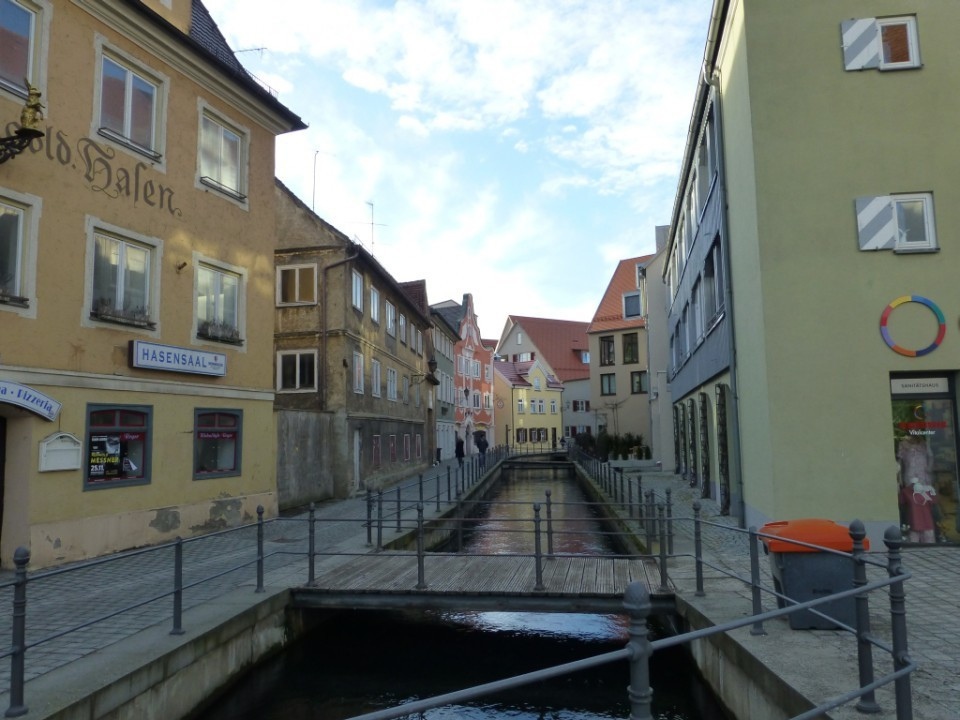Memmingen>Blick in die untere Bachgasse