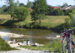 Badestellen an der Mangfall