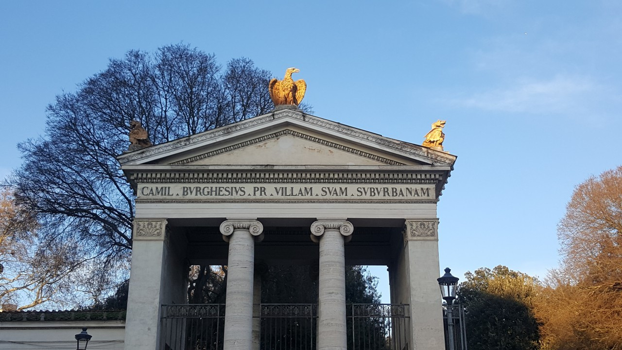 westlicher Eingang zur Villa Borghese