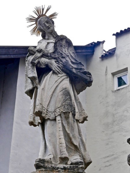I: Brixen Südtirol Adlerbrücke Nepomuk Statue 