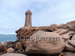 Leuchtturm Rosa Granit Küste