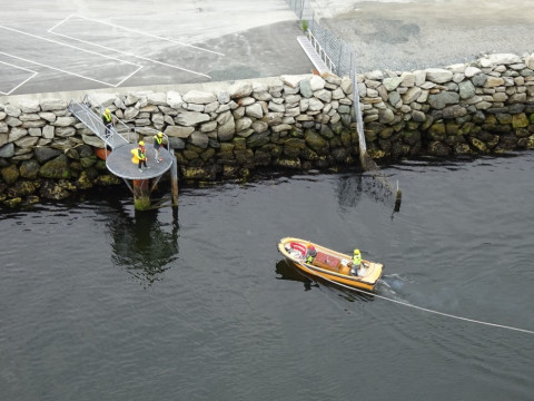 Anlegemanöver in Trondheim 01