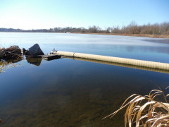 1680 Irsinger See > Sperre vor einer Fischtreppe