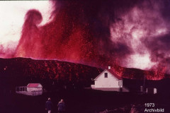 Vestmannaeyjar:  Insel Heimaey, Archivbild 1973
