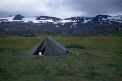 Nordwesten: Hornbjarg, mein Zeltplatz am Hornstrandir