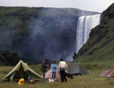 Süden Übernachten  am Skogafoss
