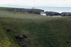 Norden:  Insel Grimsey,  Landwirtschaft am Polarkreis