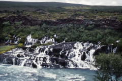 Westen: Hraunafoss , Nähe Reykholt