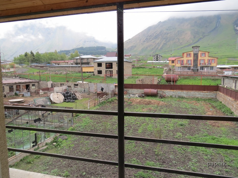 Blick aus unserem Zimmer Stepansminda