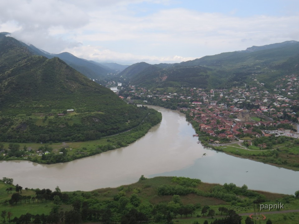 Zusammenfluss Kura und Aragwi