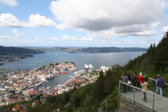Blick auf Bergen
