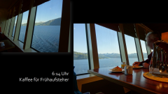 Frühstück für Frühaufsteher, vor Eidfjord