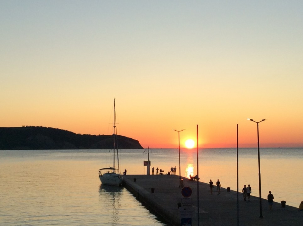 Sonnenuntergang in Izola