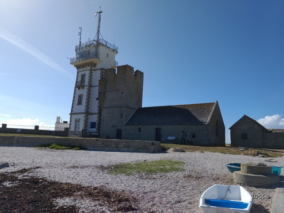 Leuchtfeuer „Vieille tour“ beim Phare d' Eckmühl