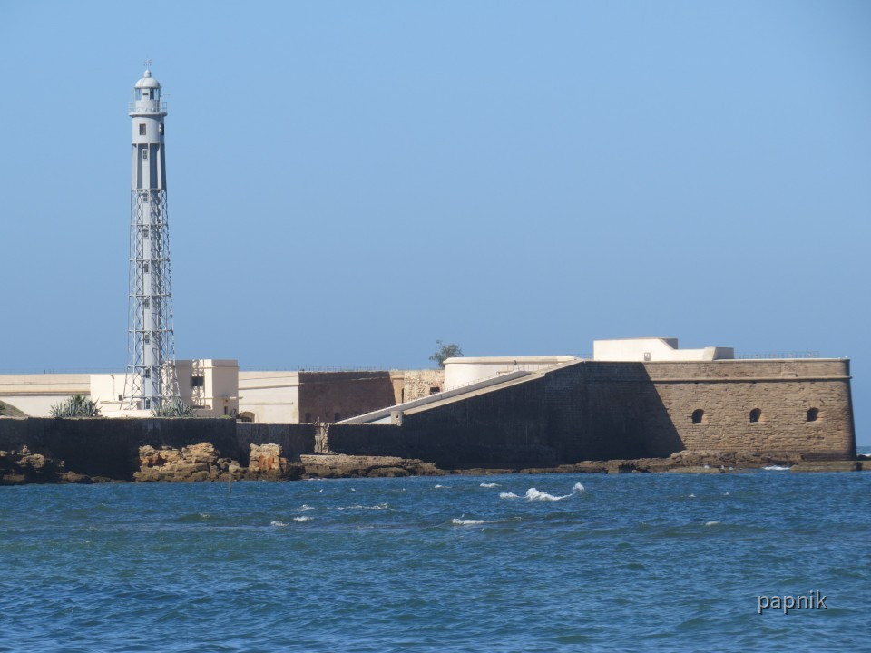 Leuchtturm Cadiz Castillo de San Sebastian