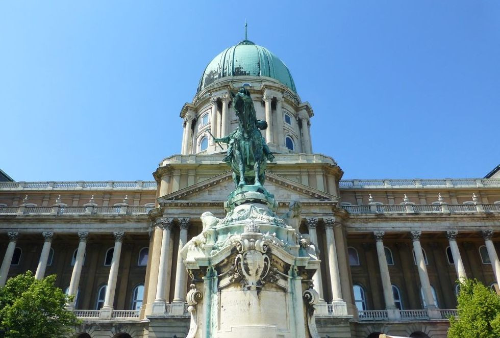 Budapest, Burgpalast, Denkmal von Prinz Eugen von Savoyen