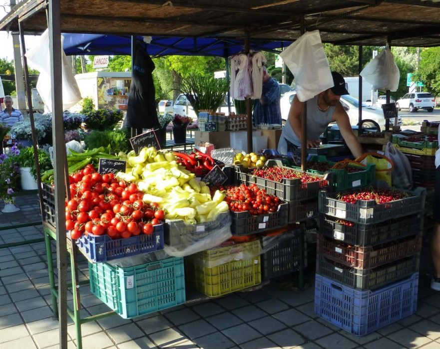 Budakeszi, Markt, Gemüse und Obst