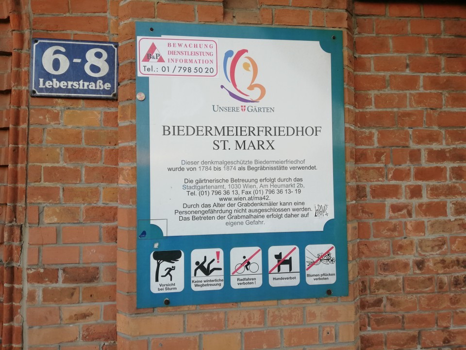 Der Biedermeierfriedhof St. Marx