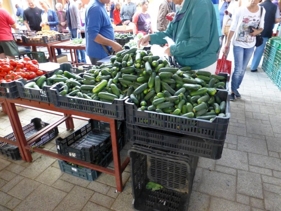 Markt in Mezőkövesd, Gurken