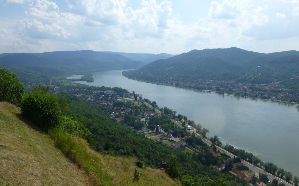 Visegrád, Burg, Blick vom Burgberg nach Westen