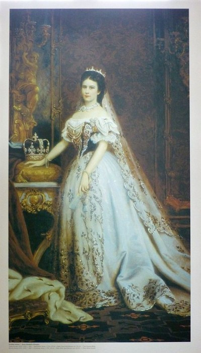 Veszprém, Bischofspalast, Königin Elisabeth im Krönungskleid
