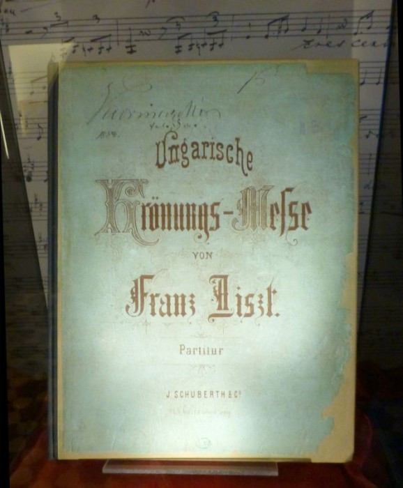 Matthiaskirche, Stefanskapelle, Krönungsaustellung, Partitur der Krönungsmesse