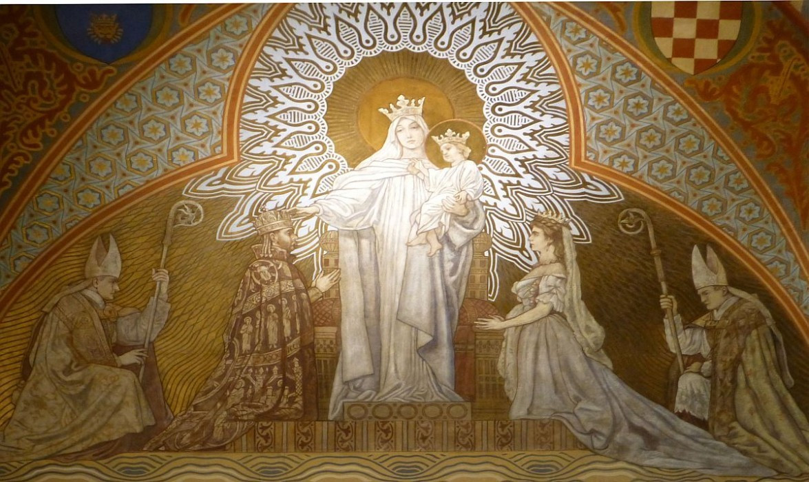 Matthiaskirche, Krönungsfresko