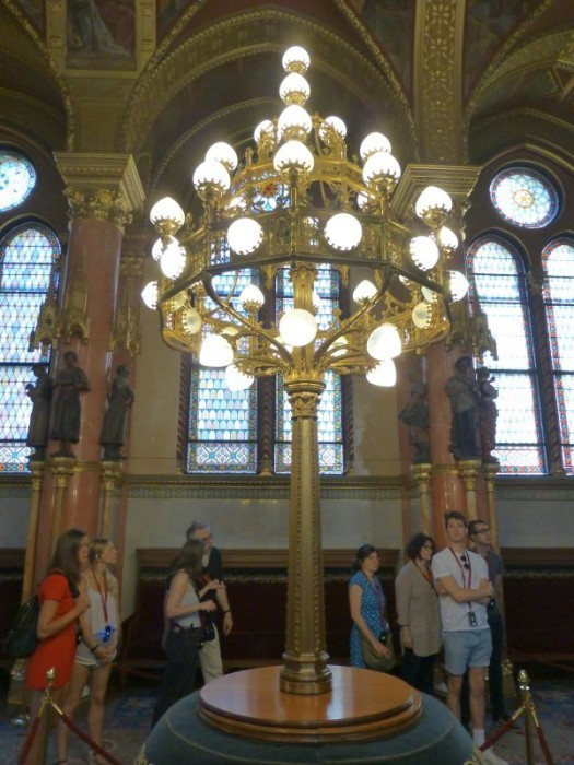 Budapest, Parlament, Standleuchter