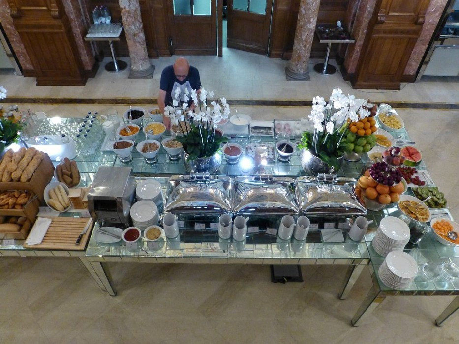 Budapest, Café New York, Frühstücksbuffet