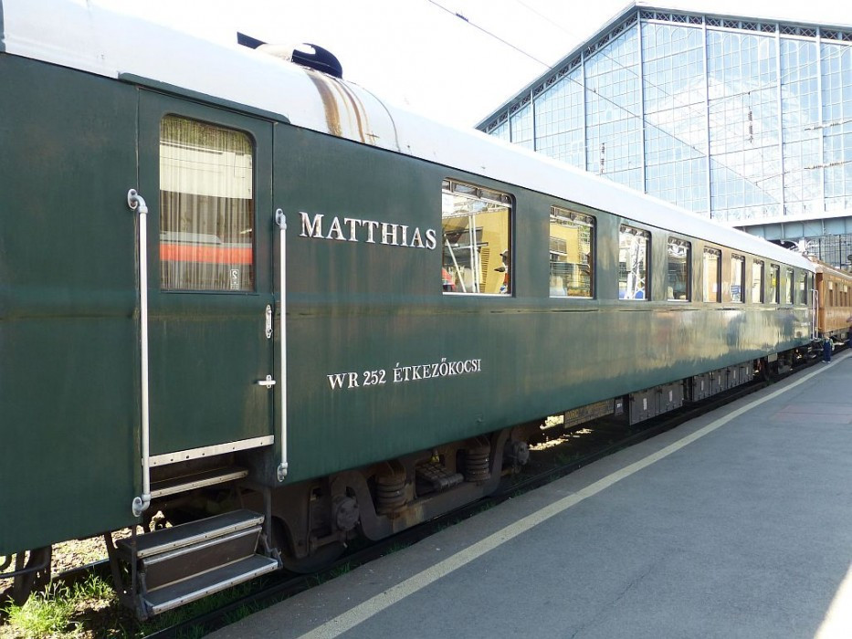 Nostalgiezug Budapest - Gödöllő, Speisewagen WR 252 Matthias