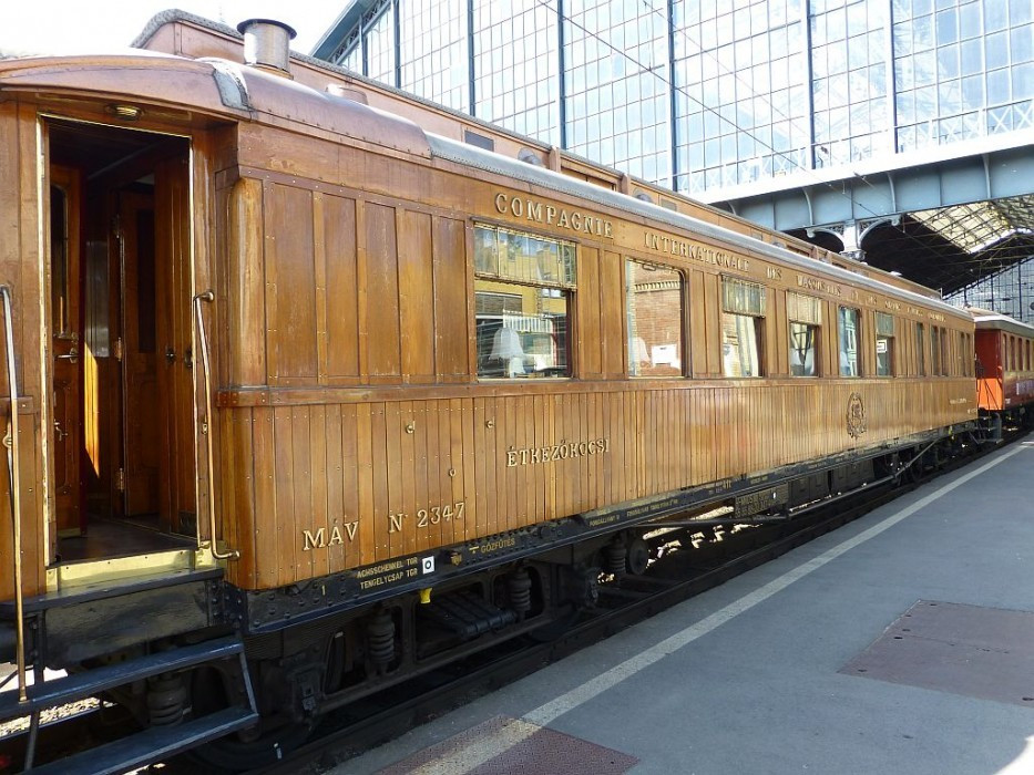 Nostalgiezug Budapest - Gödöllő, Speisewagen WR 2347, früher Orient Express