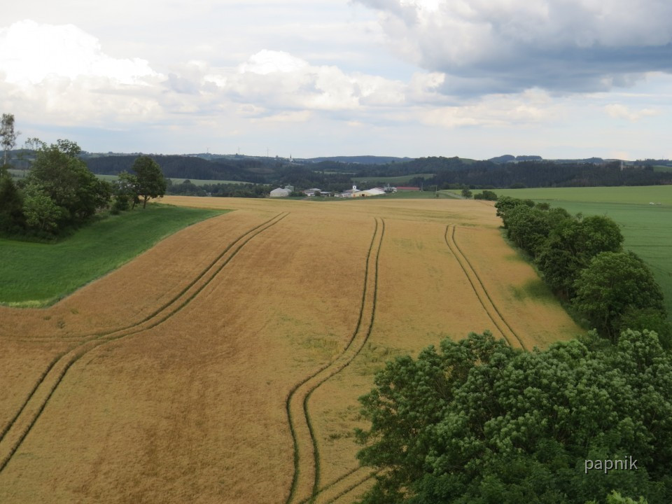 Saaleturm Burgk Aussicht nach Norden