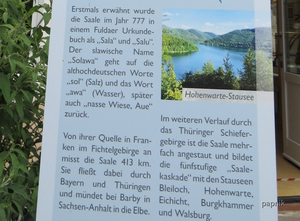 Wisenswertes über die Saale