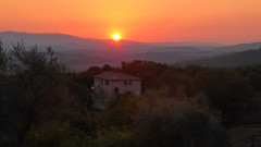 Sonnenuntergang in der Toskana