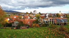 Herbstlicher Blick oberhalb unseres Dorfes