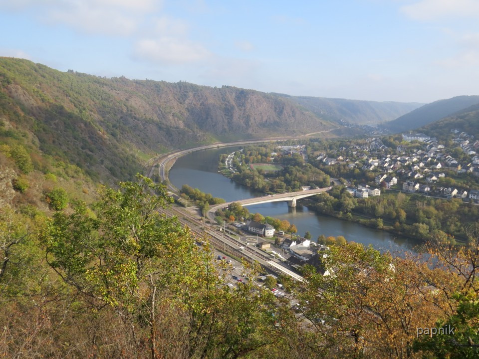 Blick vom Pinner Kreuz auf die Mosel