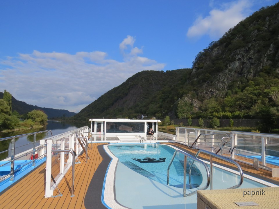 Fahrt auf der Mosel