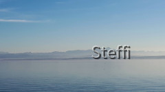 Meersburg Schweizer Berge im Nebel