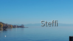 Meersburg Hafen mit Blick Schweizer Berge