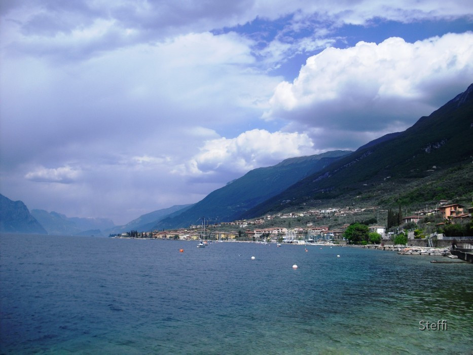 Brenzone (Gardasee) Aussicht Richtung Norden