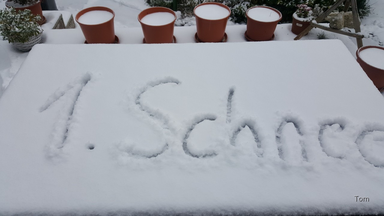 Erster Schnee 2020 Ebenfurth